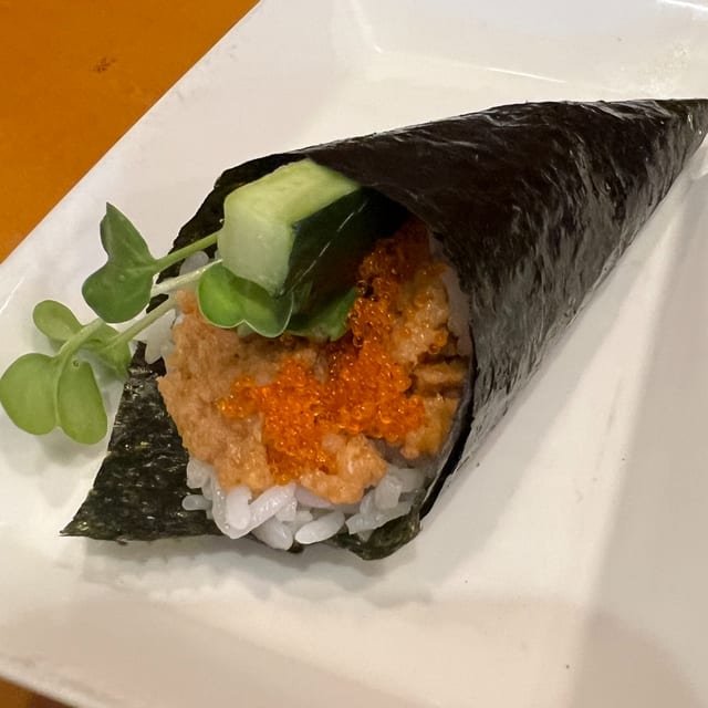 Spicy Tuna Handroll.