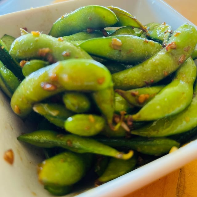 Garlic Edamame.
