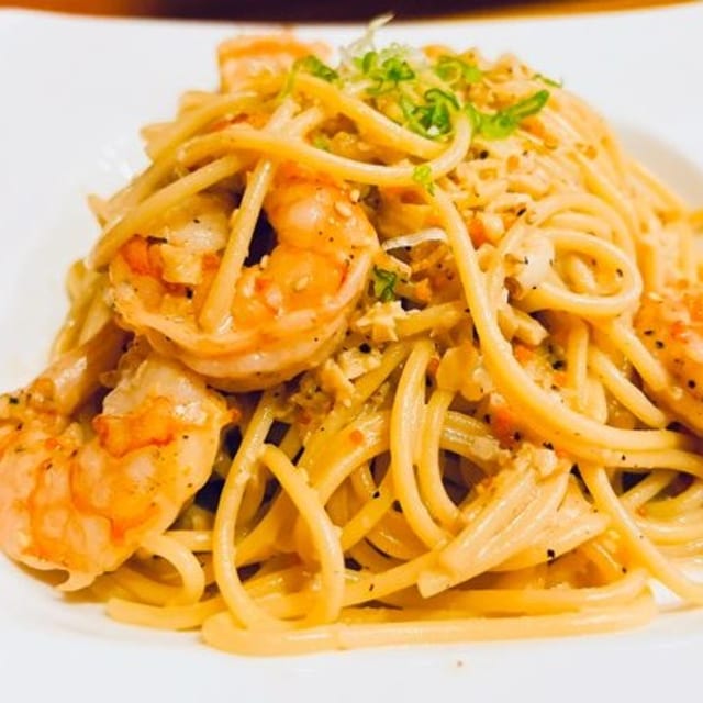 Umé Garlic Pasta.